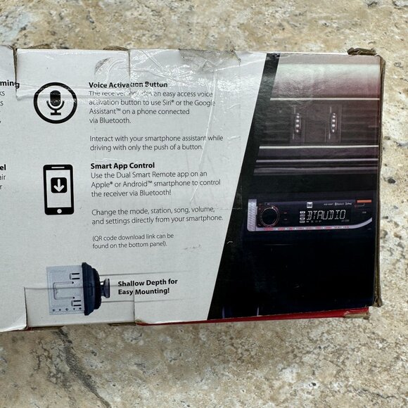 Dual Car Stereo Head Unit XD18BT Single DIN 200 Watts Bluetooth, USB NIB - Picture 11 of 12